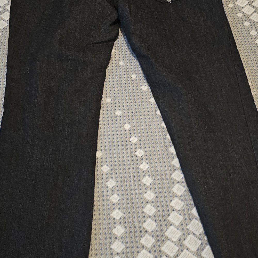 bebe Black Straight-Leg Jeans